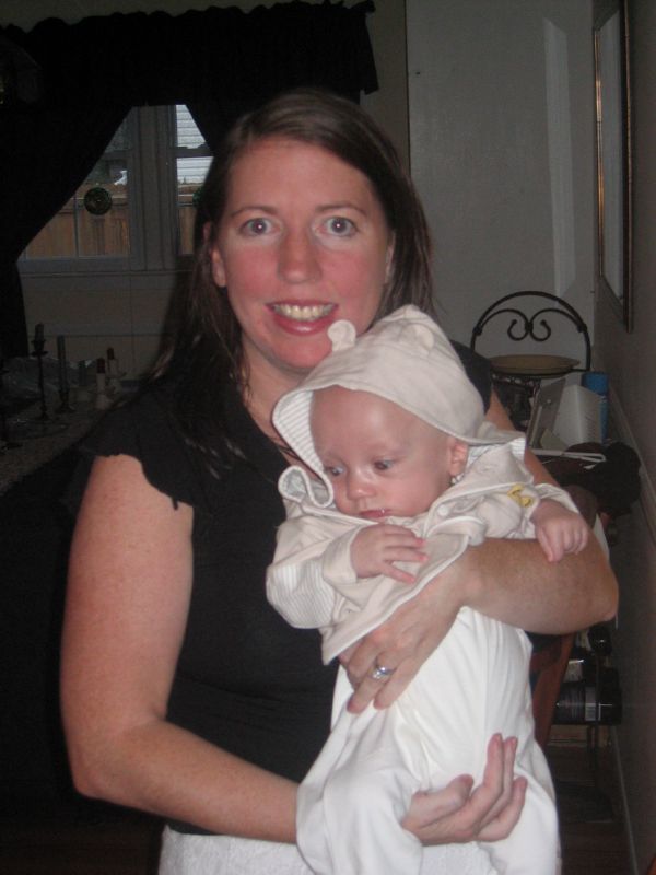 Mommy and Seb with his Winnie outfit